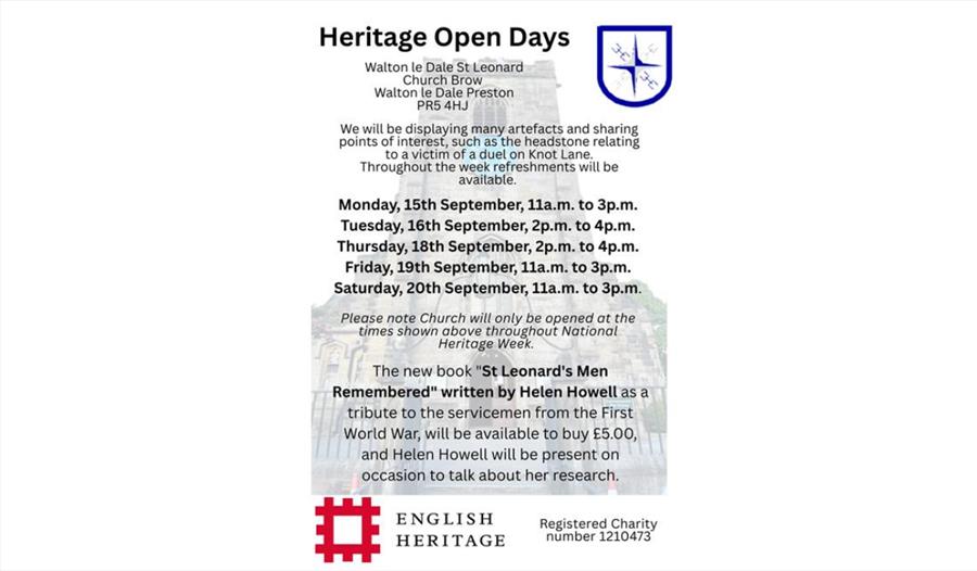 National Heritage Week at St Leonard's