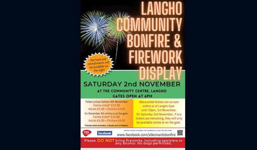 St Leonard's Langho Scout Group Bonfire & Fireworks Event