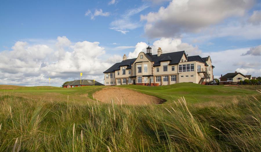 Panoramic view of St Annes Old Links Golf Club