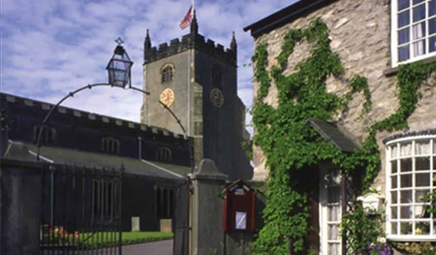 Warton Village, St Oswald's Church and the Old Rectory