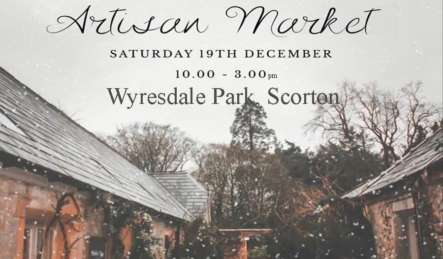 Artisan Christmas Market advertising poster