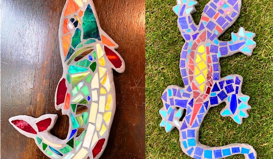 Hand-formed Garden Mosaic Shape Class