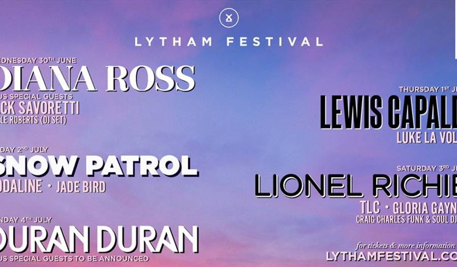 Lytham Festival poster