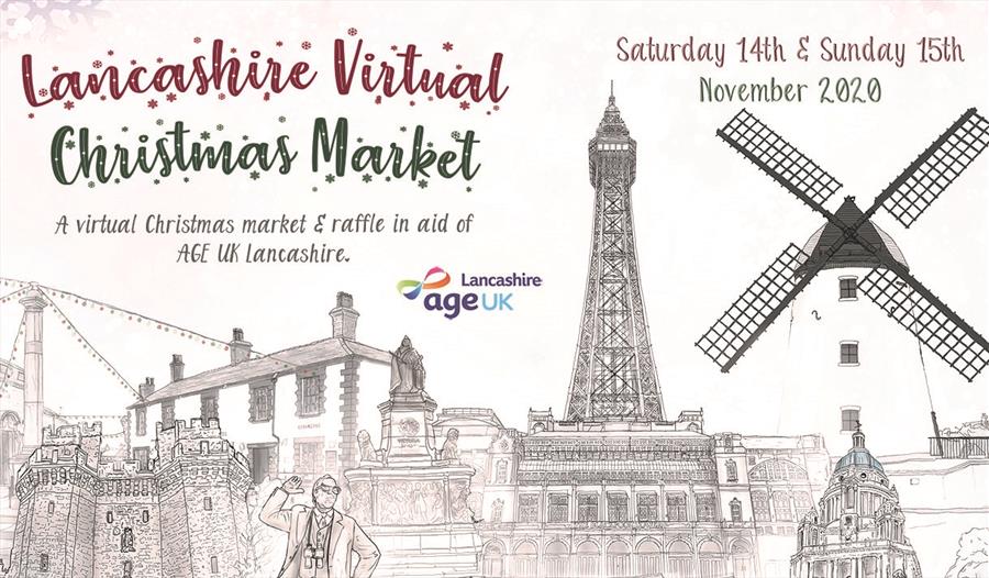 Virtual Christmas market poster
