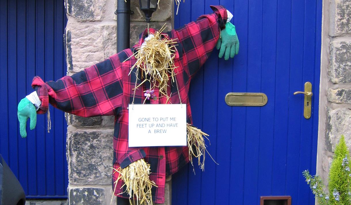 A scarecrow at Wray Scarecrow Festival
