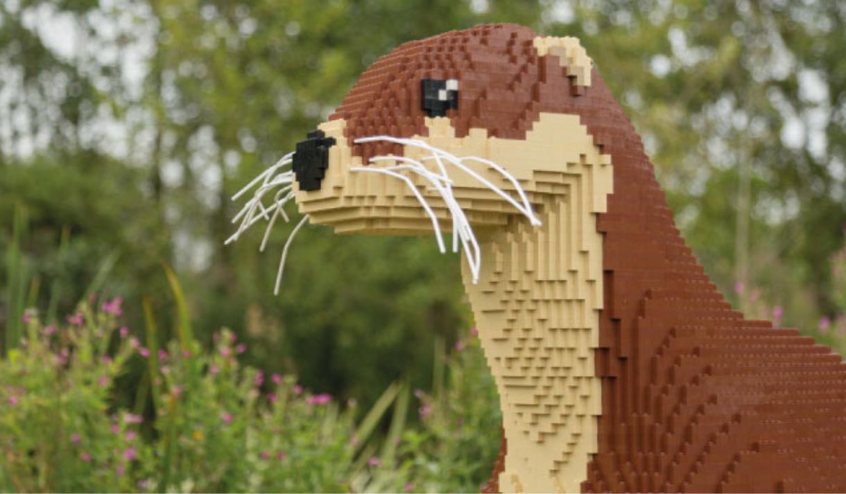 Giant Lego Brick Animals Family in Nr Ormskirk Burscough Visit Lancashire