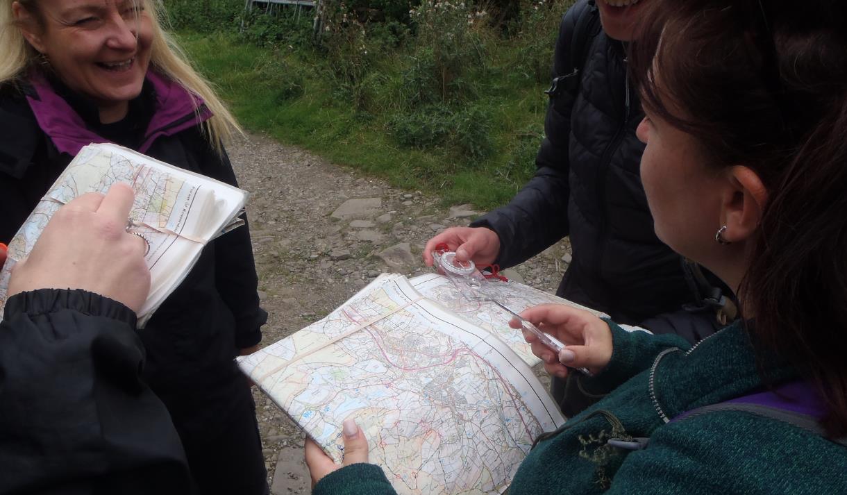 Women only navigation: map and compass day