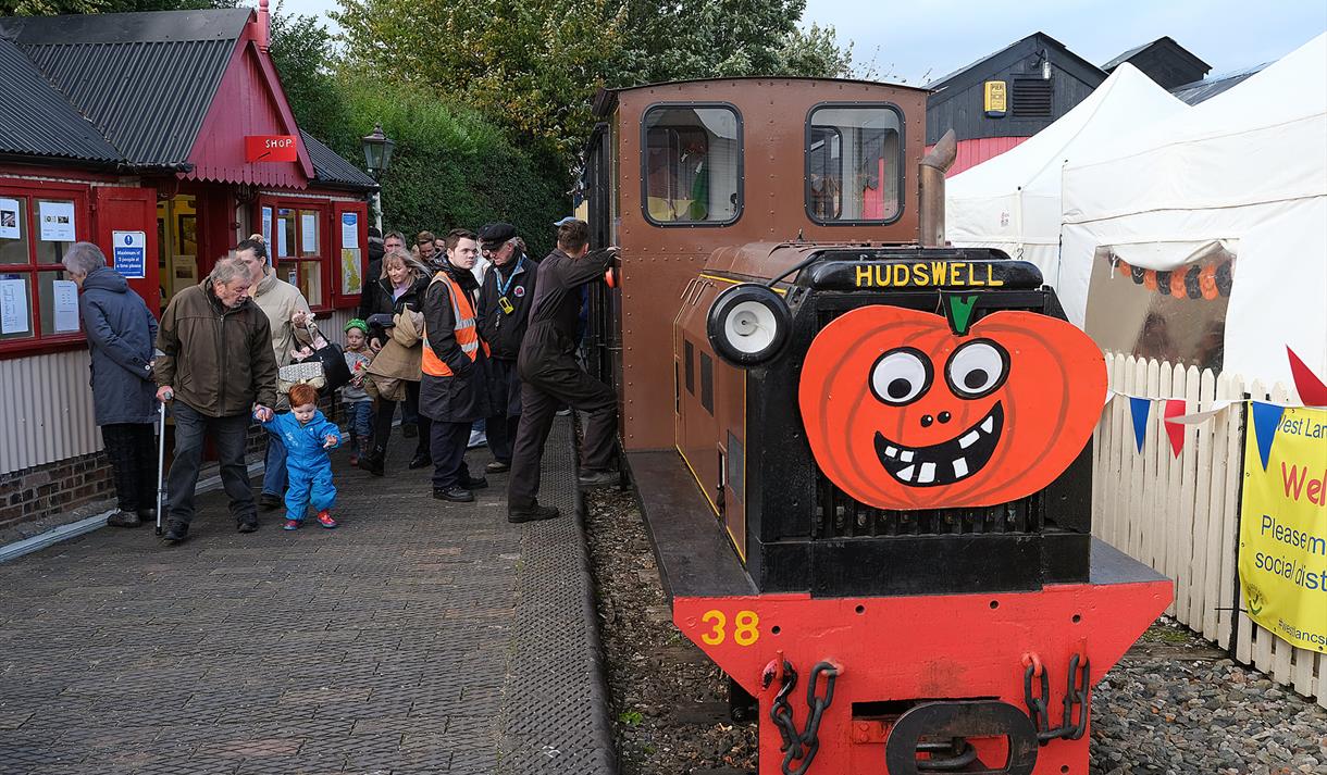Pumpkin Express Sunday at West Lancashire Light Railway