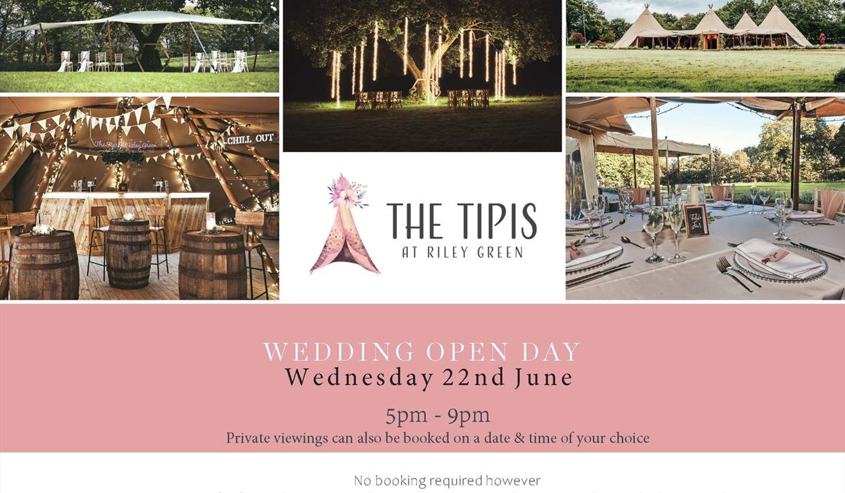 Tipis at Riley Green - Summer Wedding Open Day
