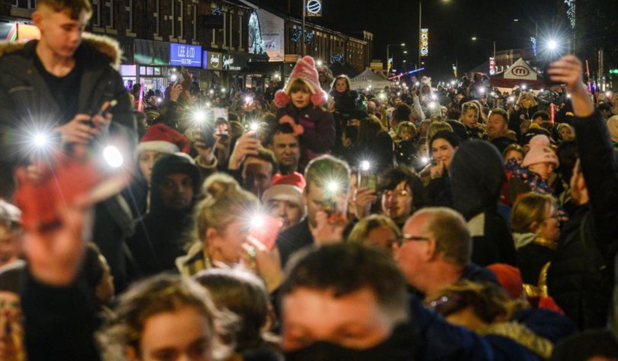 AmazingAccrington Christmas Light Switch On 2023