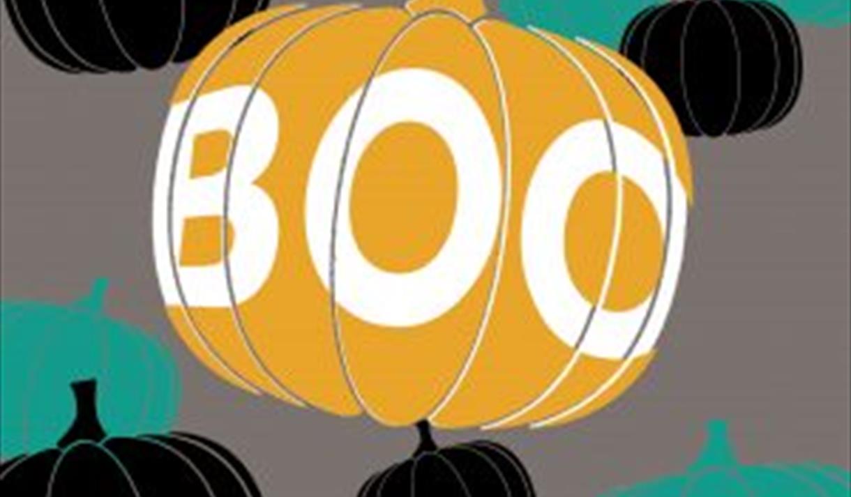 A Boo pumpkin