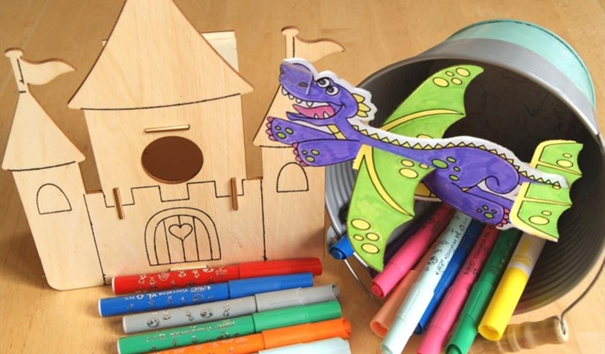 Fiery Dragon Gliders and Castle Creations at the Castle