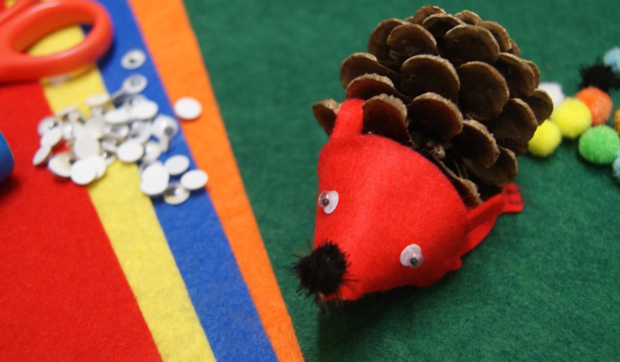 Prickly Pals Pinecone Crafts at the Castle