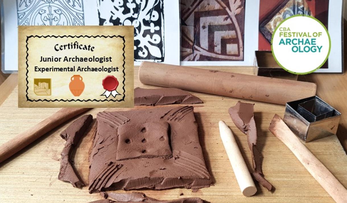 Junior archaeologists: Medieval tile pottery workshop
