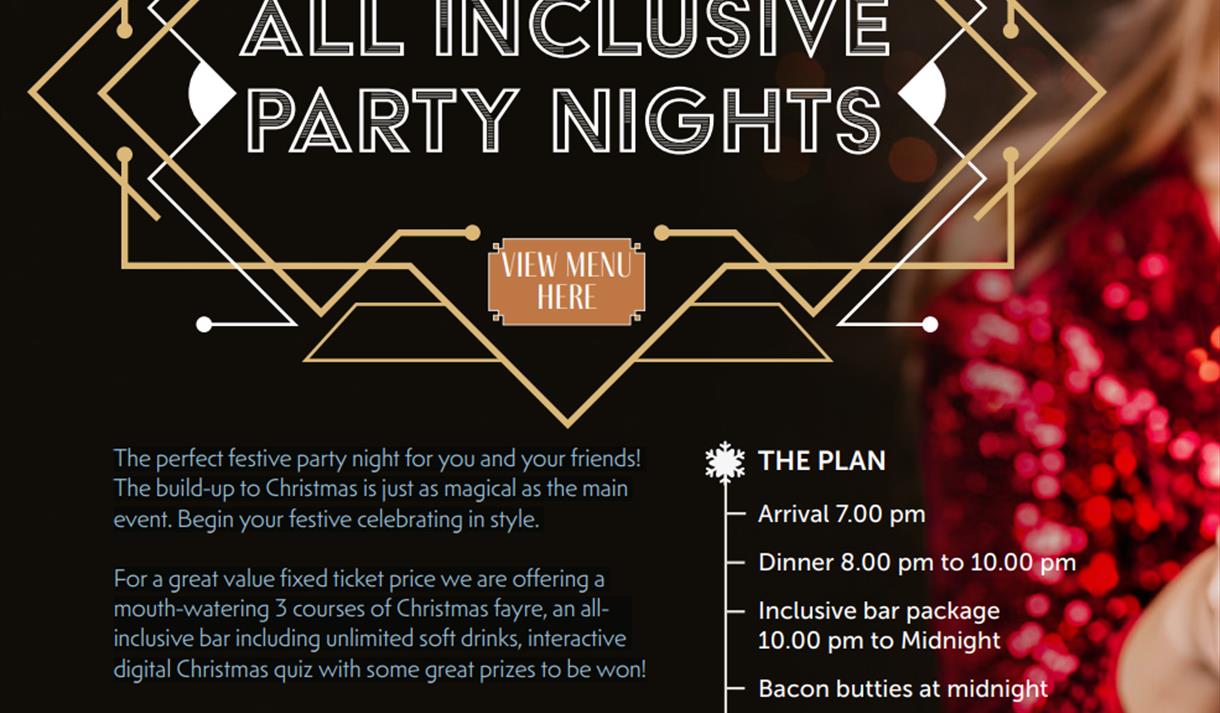 All Inclusive Party Nights at Mercure Blackburn Dunkenhalgh Hotel and Spa