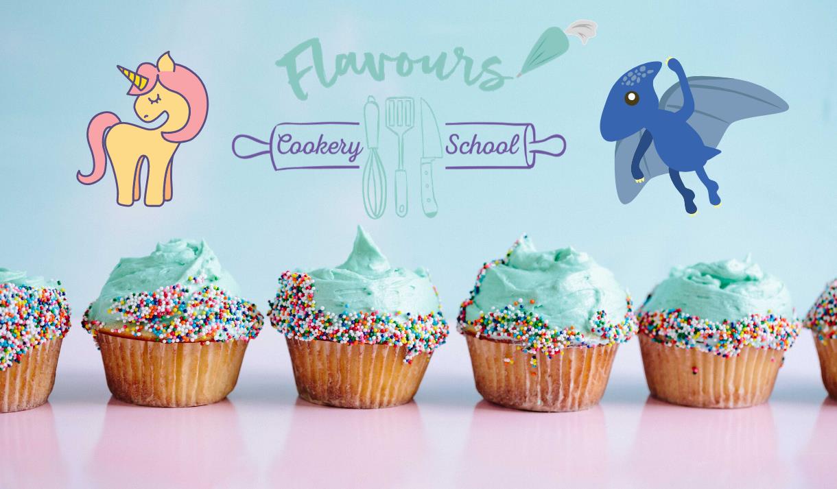 Unicorn & Dinosaur Party at Flavours Cookery School