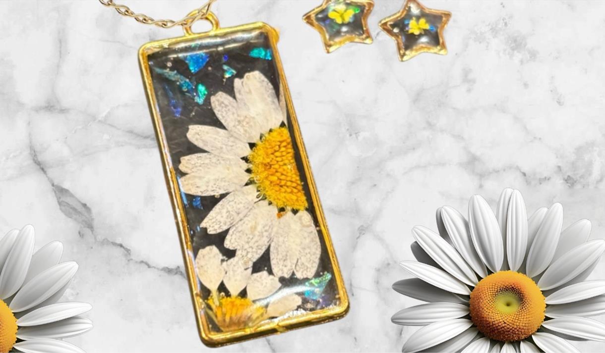 Botanical Floral Art in Resin Jewellery