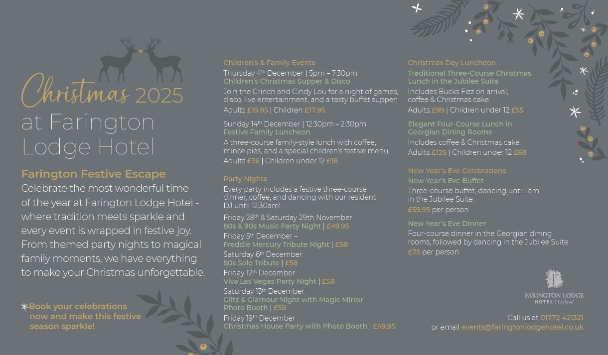 Children's Christmas supper and disco with live entertainment from the Grinch and Cindy Lou