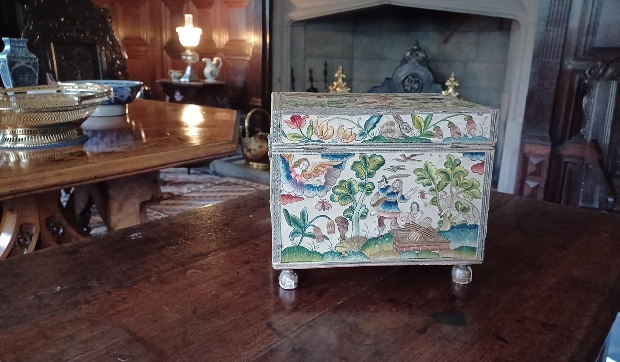 Opening the Doors to 17th century embroidered caskets and cabinets.