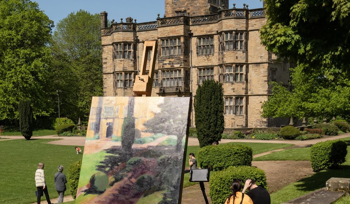 Painting Padiham at Gawthorpe Hall