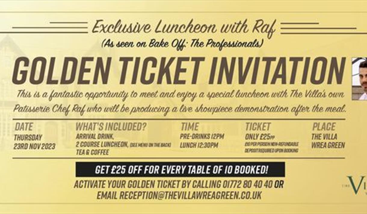 Exclusive Luncheon with Raf