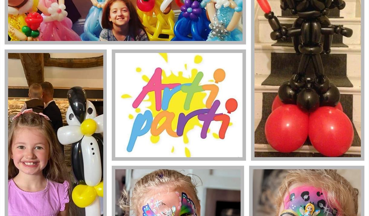 Animal themed face painting & balloons