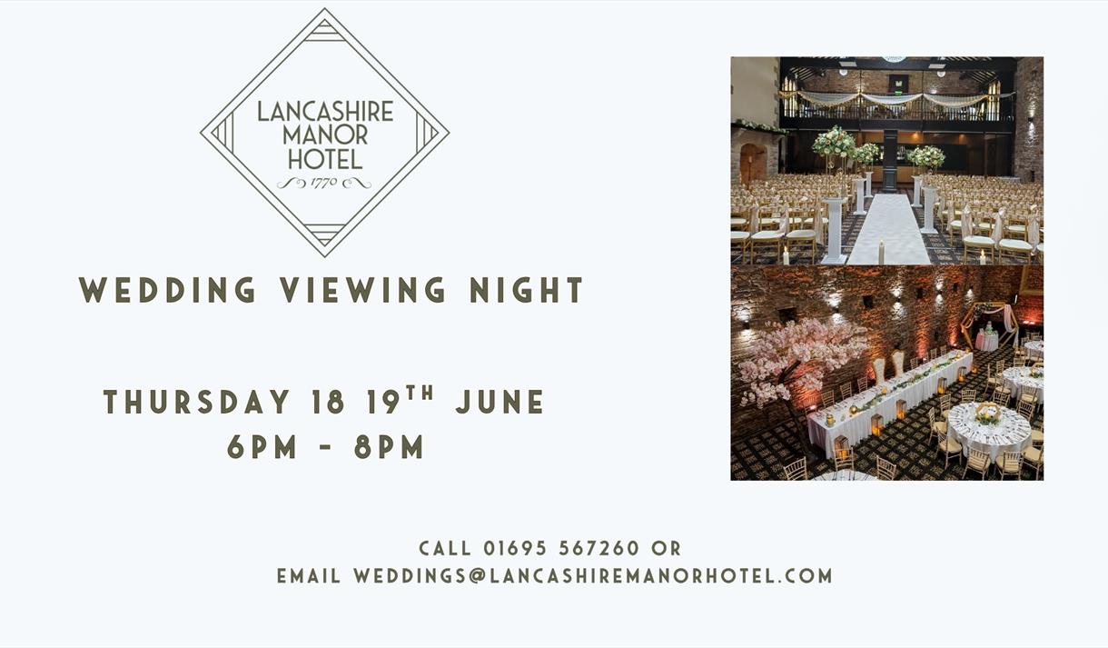 Wedding Viewing Night at Lancashire Manor Hotel