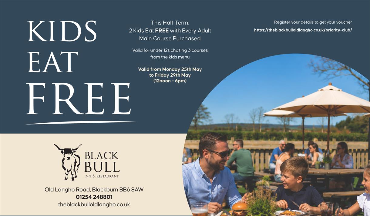 Kids Eat Free This Half Term at The Black Bull Inn