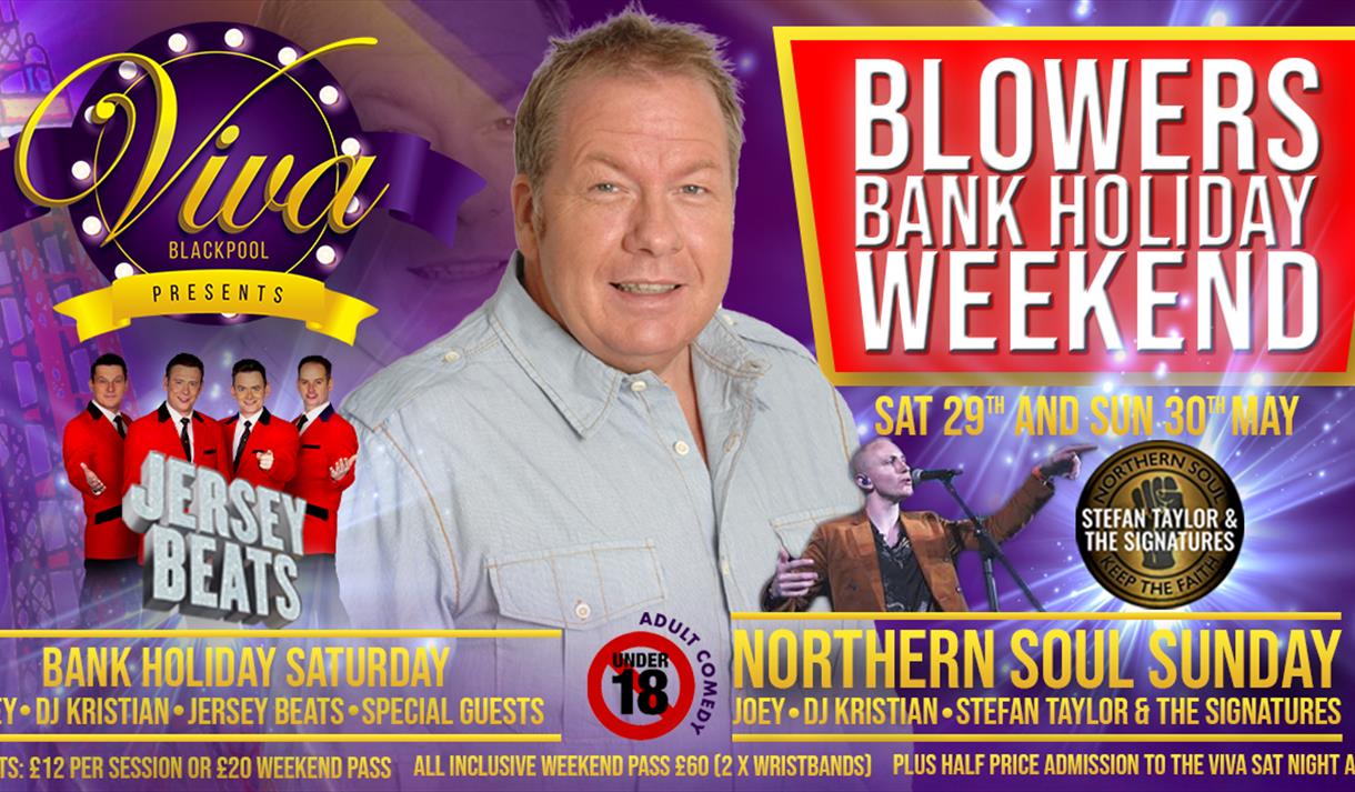 Joey Blower at Viva Blackpool