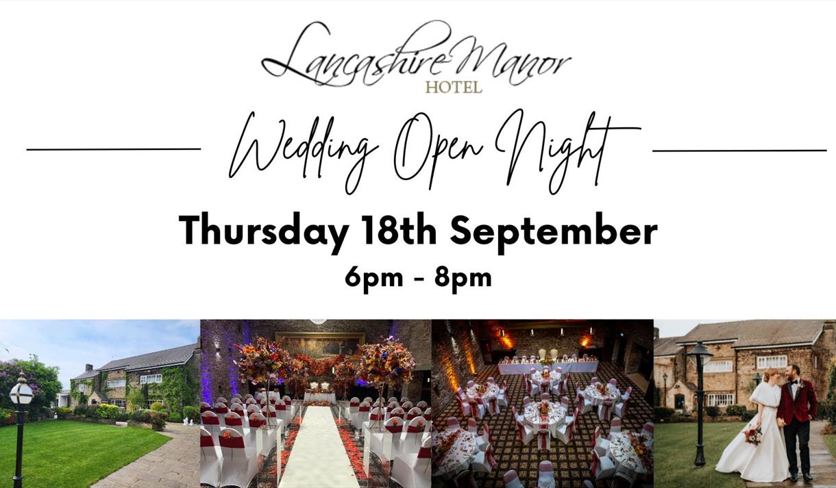 Lancashire Manor Hotel Wedding Open Night with mock ceremony