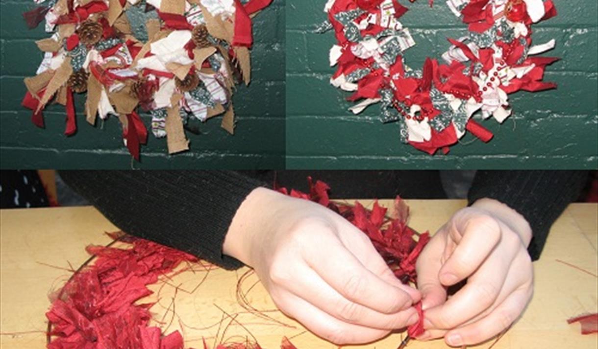 Festive Fabric Wreath Workshop