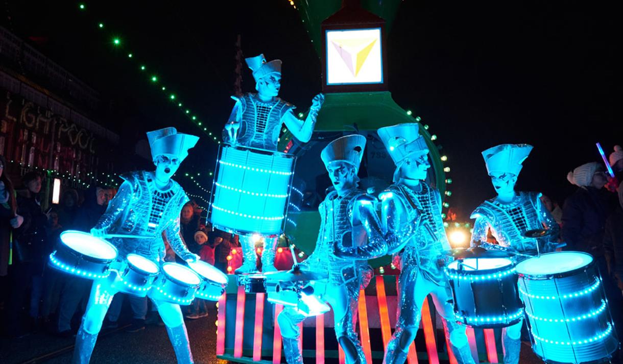 Illuminated Tram Parade with SPARK!