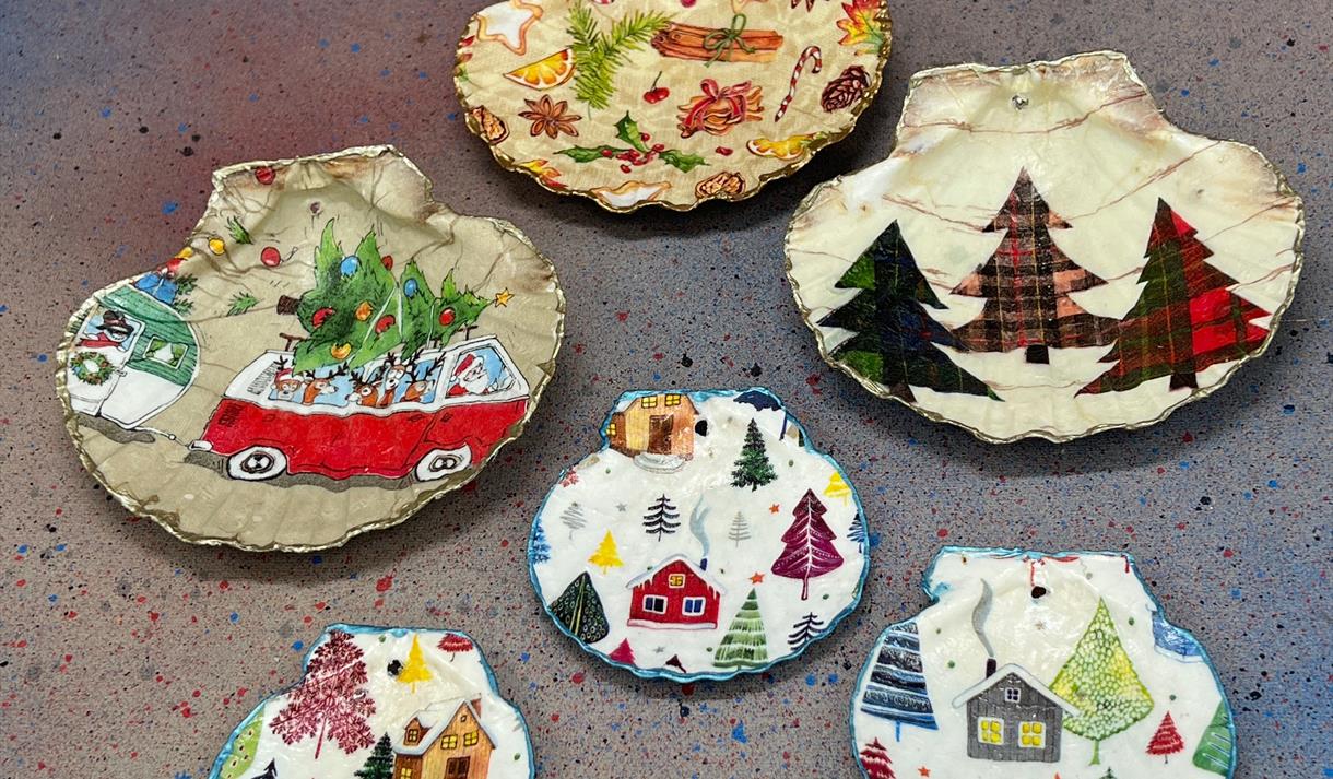Decoupage Scallop Workshop at Holden Clough