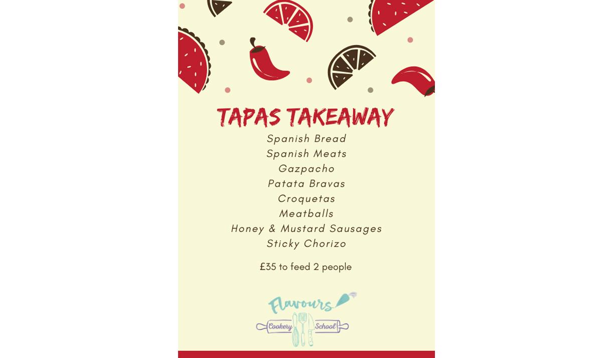 Tapas takeaway banquet at Flavours
