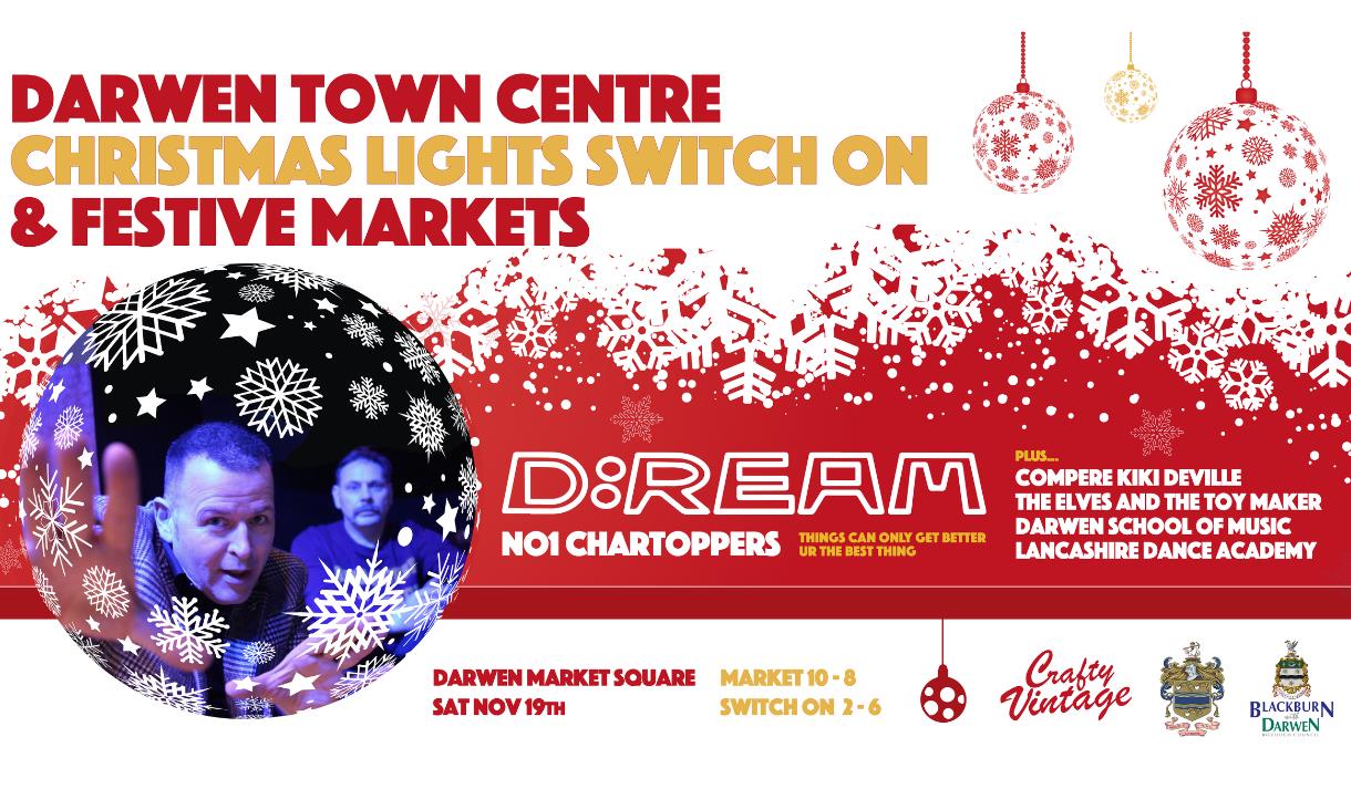 Darwen Town Centre Christmas Lights Switch On and Festive Markets