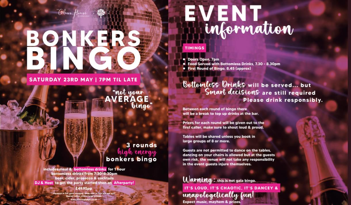 Bank Holiday Bonker's Bingo