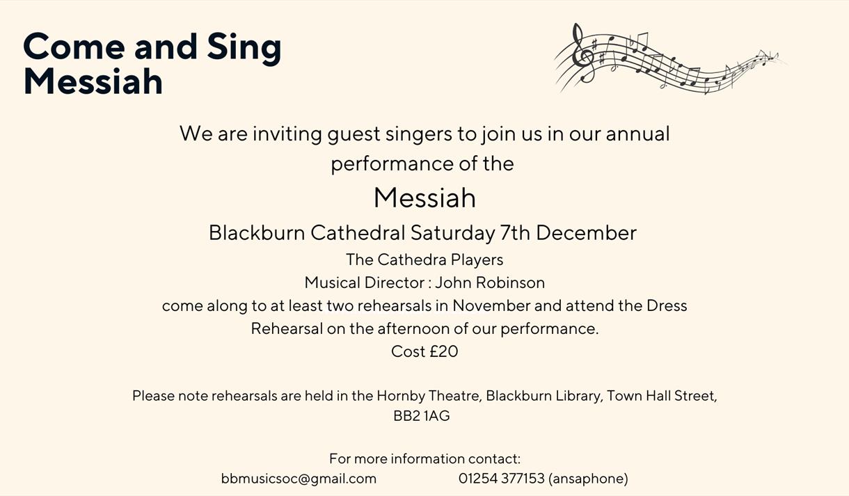 Come and Sing Messiah at Blackburn Cathedral