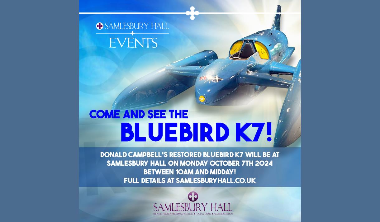 Bluebird K7 at Samlesbury Hall