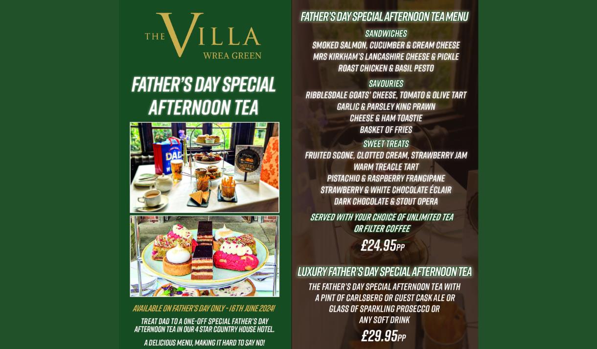 Father's Afternoon Tea at The Villa