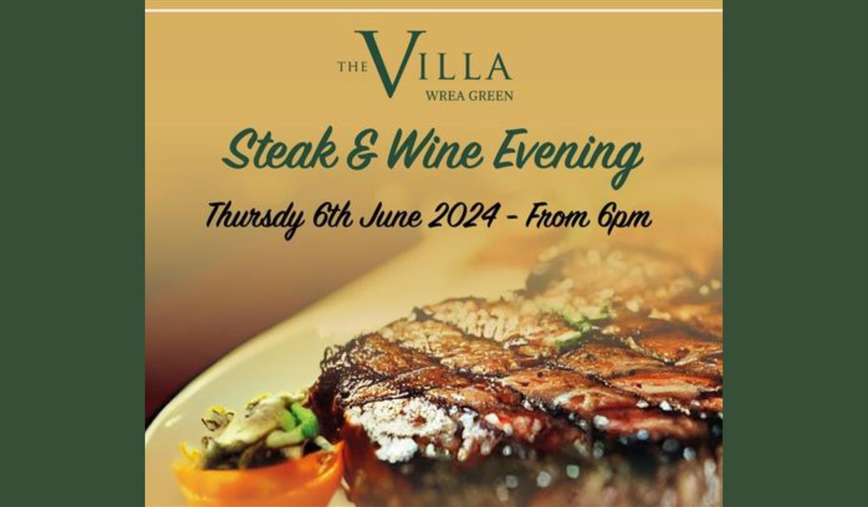 Steak & Wine Evening at The Villa