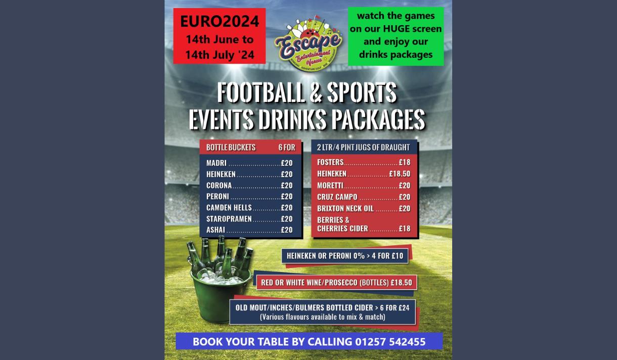 Euro 24 at Escape Entertainment Venue