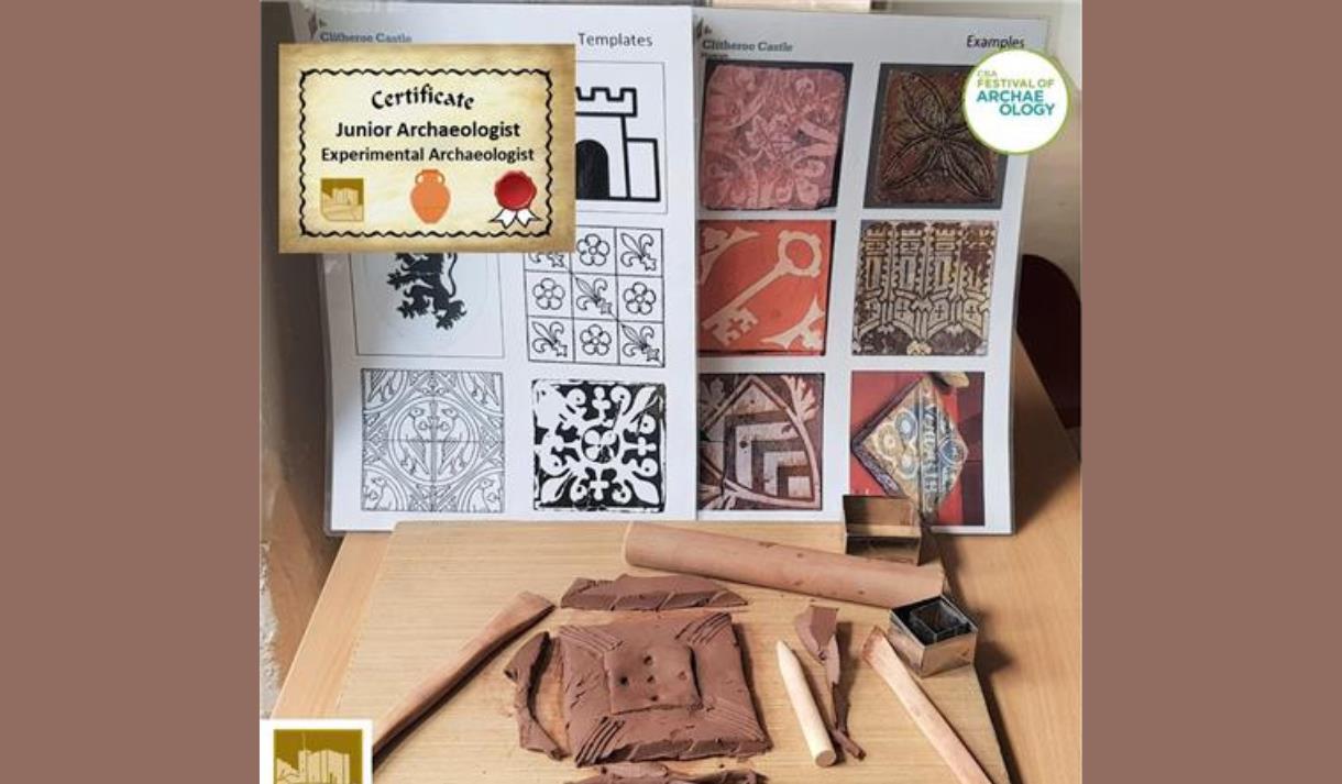 Clitheroe Castle Museum Junior Archaeologists: Medieval Tile Pottery Workshop