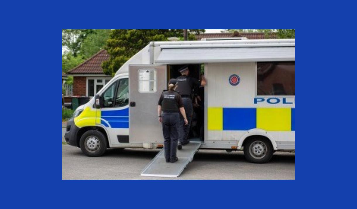 Mobile Police Station at Lancashire Police Museum.