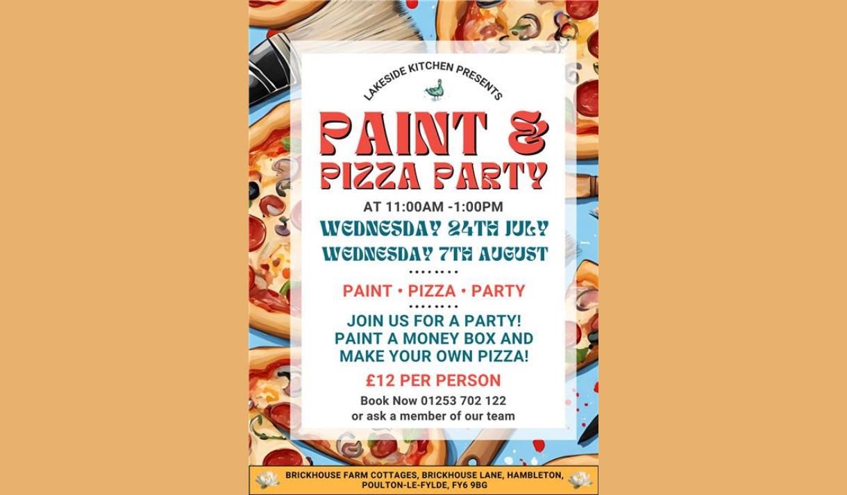 Paint & Pizza Party at Brickhouse Farm Cottages