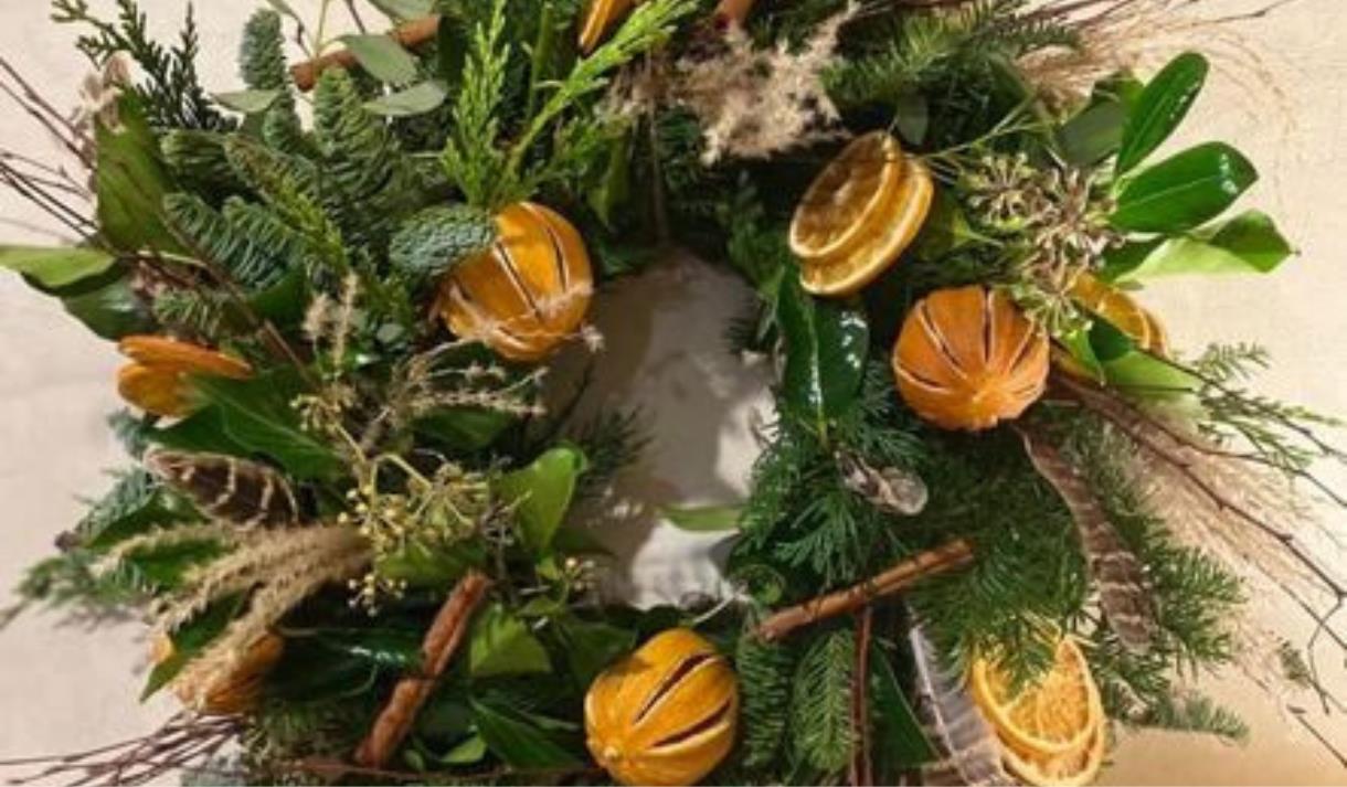 Christmas Wreath Making at The Nab Lab Whalley