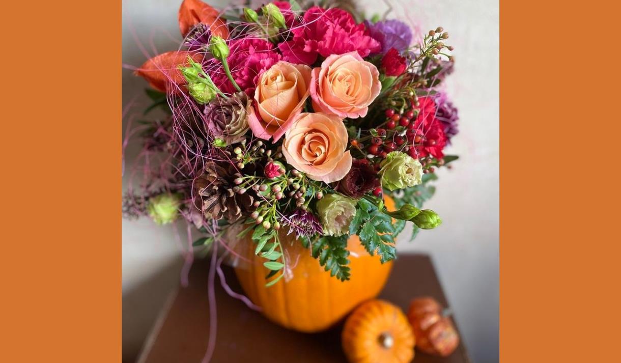 Pumpkin Flower Workshop at The Nab Lab Whalley
