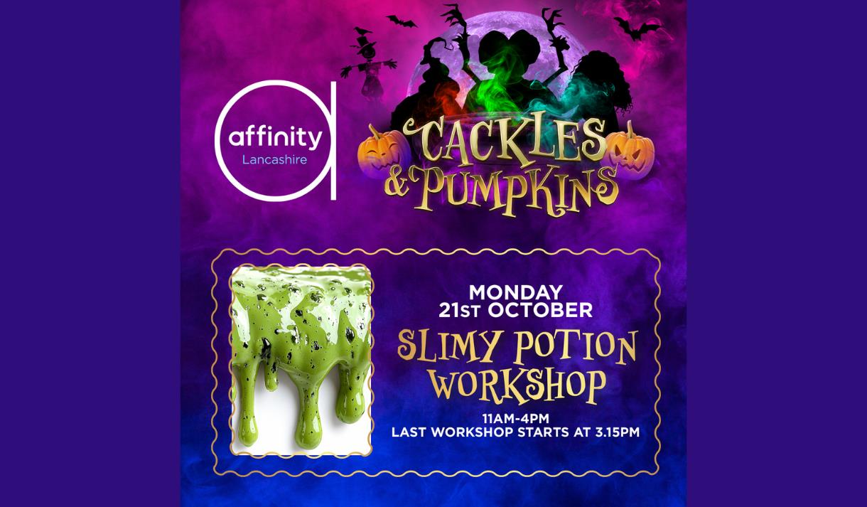 Cackles and Pumpkins at Affinity: Slimy Potion Workshop