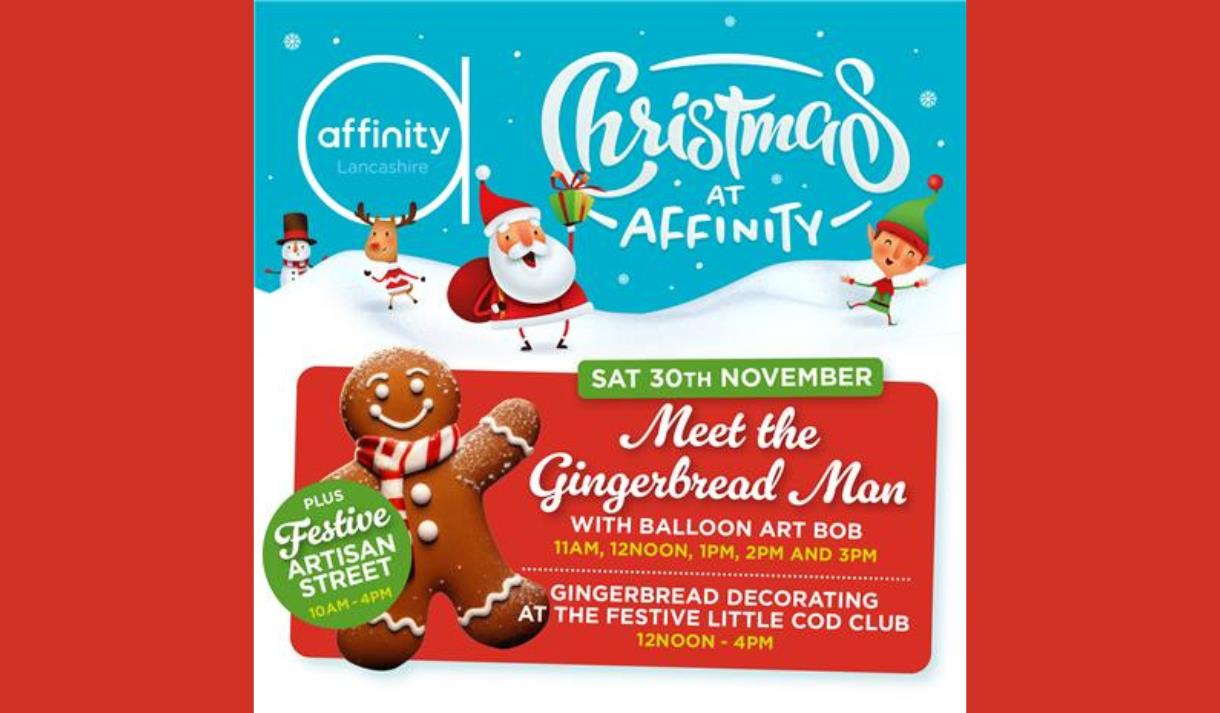 Christmas at Affinity: Meet the Gingerbread Man and Balloon Art Bob