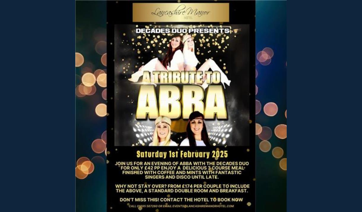 ABBA Tribute at Lancashire Manor Hotel