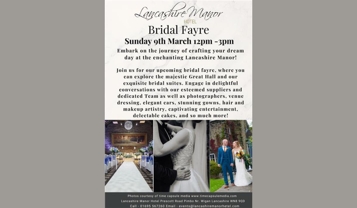 Bridal Fayre at Lancashire Manor Hotel